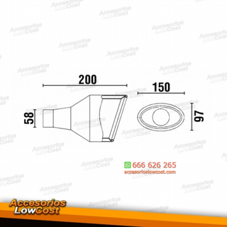 KIT DE DOS COLAS DE ESCAPE LOOK RS, SALIDAS IZQUI