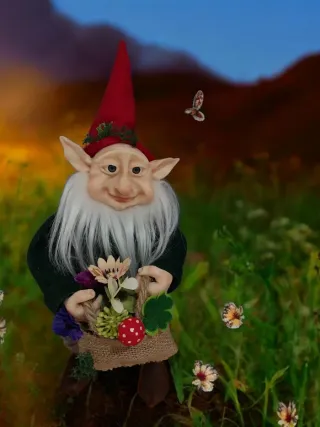 Duende hecho a mano, único y articulado