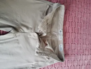 Pantalón mujer beige