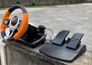 Volante y Pedales Krom K-Driver para PC/Consola