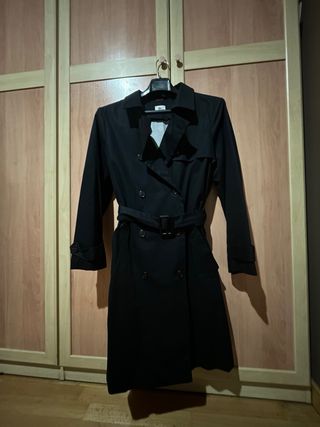 Gabardina Lacoste Azul Marino Talla 44