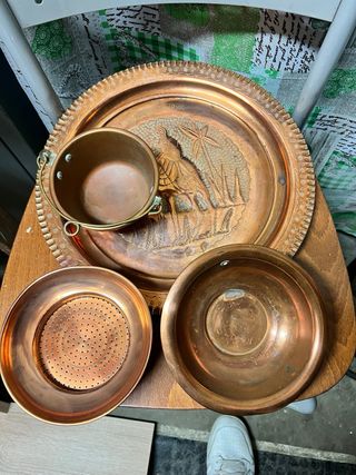 Piatto e ciotola in rame libya Tripoli
