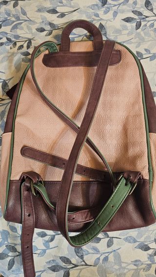 Mochila Gorjuss Piel Marrón Multicolor