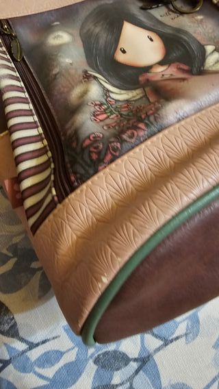 Mochila Gorjuss Piel Marrón Multicolor