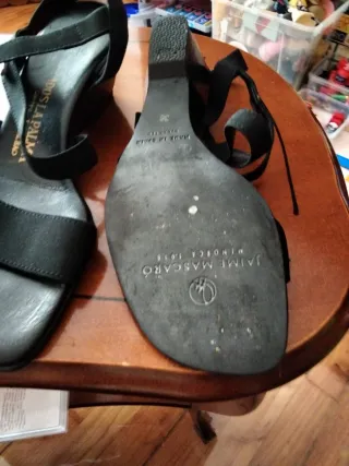 Sandalias Jaime Macaro Talla 36 Negras