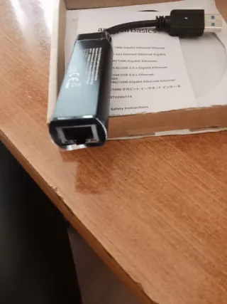 Adaptador Ethernet USB 3.0 Amazon Basics Gigabit