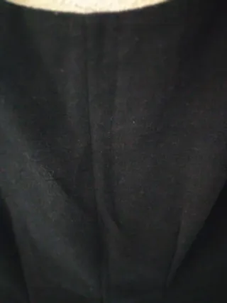 Vestido de paño con bordado floral