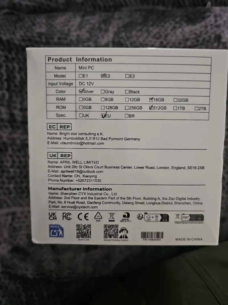 Mini PC Essenx Series Blanco afbeelding 2