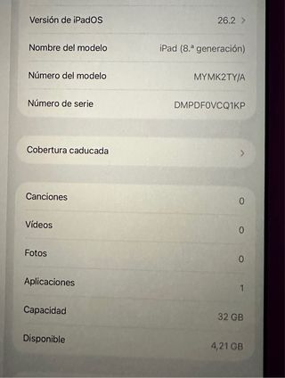 iPad 8ª Gen Wifi+celular