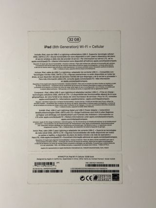 iPad 8ª Gen Wifi+celular