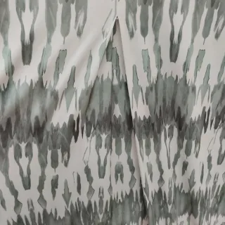 Vestido largo estampado verde y blanco