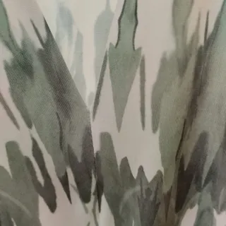 Vestido largo estampado verde y blanco