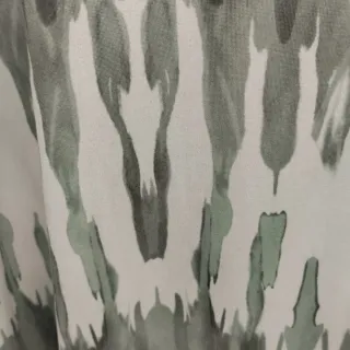 Vestido largo estampado verde y blanco