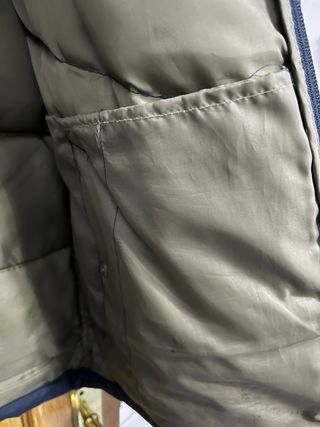 Parka acolchada azul