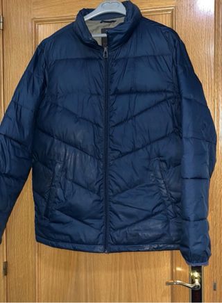 Parka acolchada azul