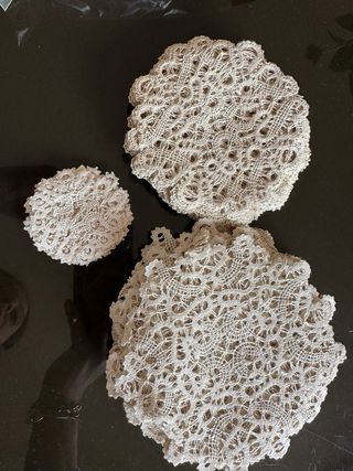 Sottobicchieri pizzo al tombolo