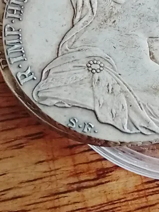 2 Monedas Thaler M. Theresia Austria plata