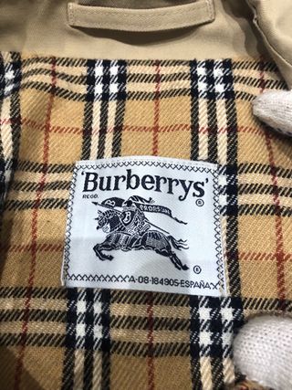 Gabardina Burberrys Vintage Clásica Beige