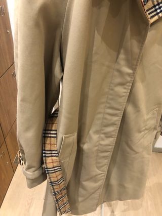 Gabardina Burberrys Vintage Clásica Beige