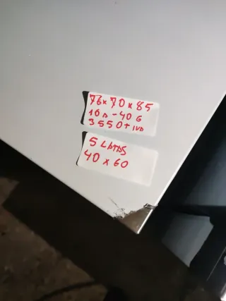 ABATIDOR DE TEMPERATURA 10 A -40°C 750W 160L