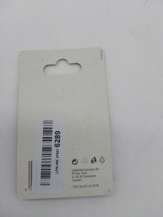 Reductor GARDENA: conector de manguera de plástico, para conectar mangueras de 8 mm y 6 mm, blanco (7321-20)