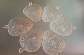 6 Vasos Fruta Vidrio Transparente