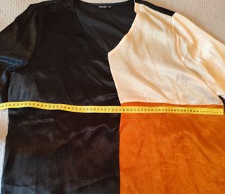 Blusa de mujer con bloques de color