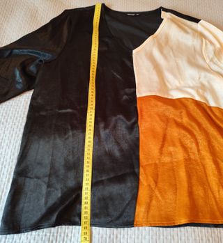 Blusa de mujer con bloques de color