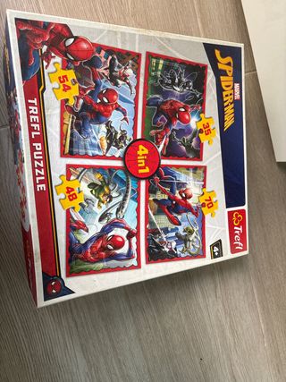 Puzzle Trefl 4 en 1 Spiderman Marvel