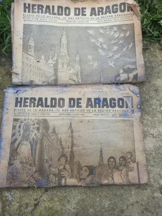 Periódico Heraldo de Aragón antiguo