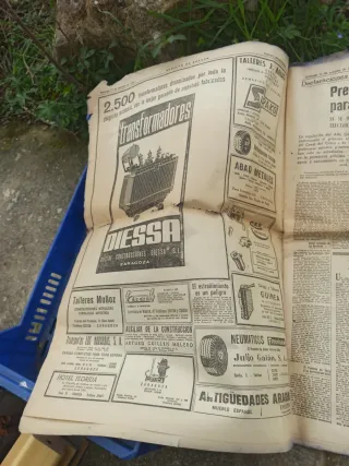 Periódico Heraldo de Aragón antiguo