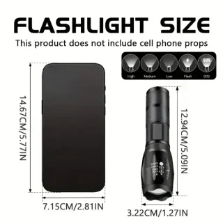 2x1!! Pack x2 Linternas LED con Zoom Óptico – Nuev