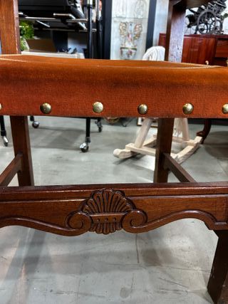 Sillón Frailero Antiguo Estilo Renacimiento