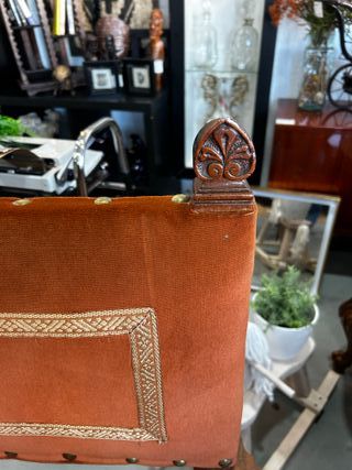 Sillón Frailero Antiguo Estilo Renacimiento