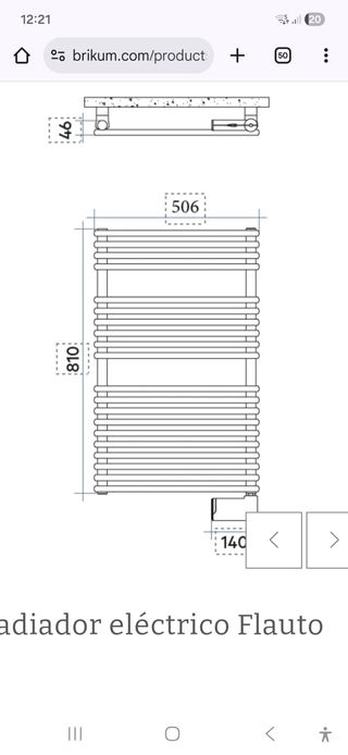Calentador de toallas IRSAP