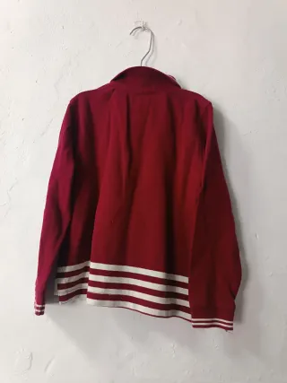 Polo Gocco niño manga larga T3-4 burdeos 100% algo