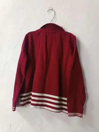 Polo Gocco niño manga larga T3-4 burdeos 100% algo