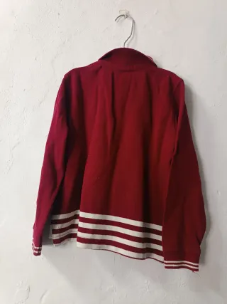 Polo Gocco niño manga larga T3-4 burdeos 100% algo