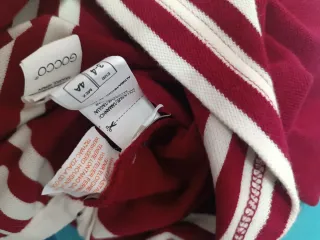 Polo Gocco niño manga larga T3-4 burdeos 100% algo