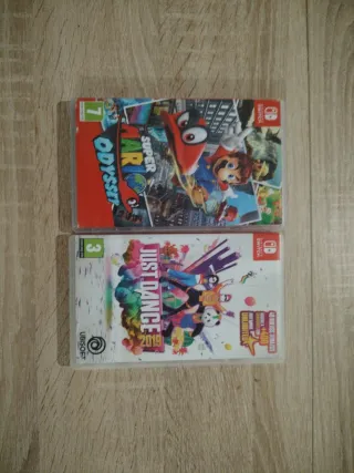 Super Mario Odyssey y Just Dance 2019 Nintendo Swi