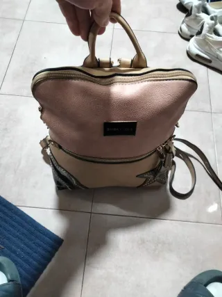 Mochila Bimba y Lola Beige y Rosa