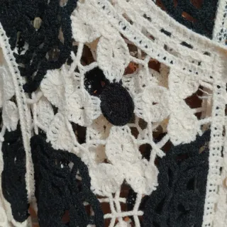 Chaqueta crochet mujer