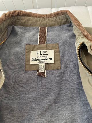 Chaqueta Mango acolchada verde talla L