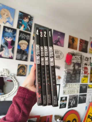 KILLING STALKING 1-4 + DOS DIBUJOS DE REGALO