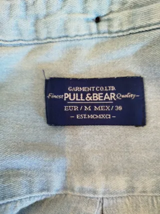 Camisa vaquera Pull&Bear azul claro