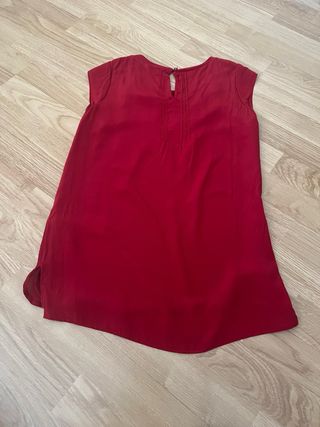 Blusa roja/granate MASSIMO DUTTI. Talla XS