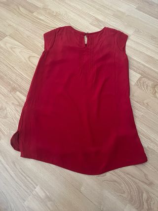 Blusa roja/granate MASSIMO DUTTI. Talla XS
