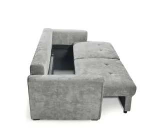 Sofá Cama Gris + Baúl