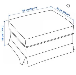 Sofá Ektorp 2 plazas + Reposapiés