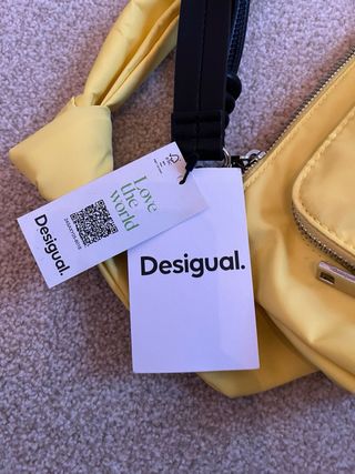 Bolso Desigual Priori Urus Negro y Amarillo